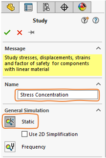 Analysis type selection and rename