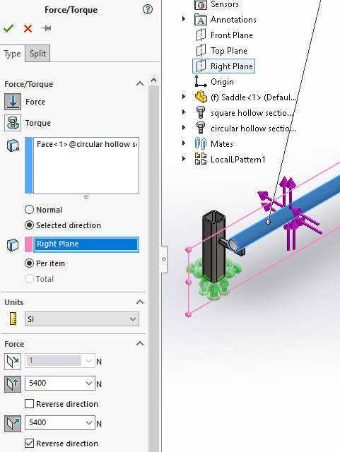 Steps in applying load 