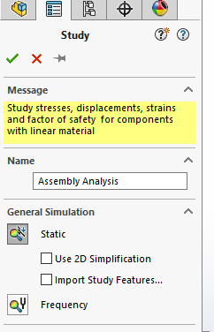 create and name the study