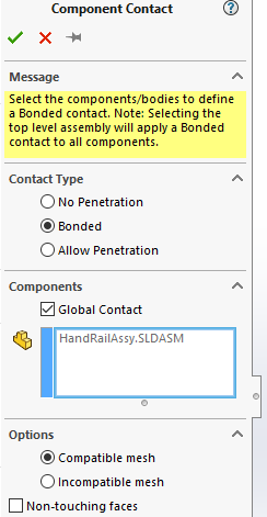 default options for global contcat