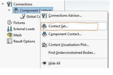 How to select contact set