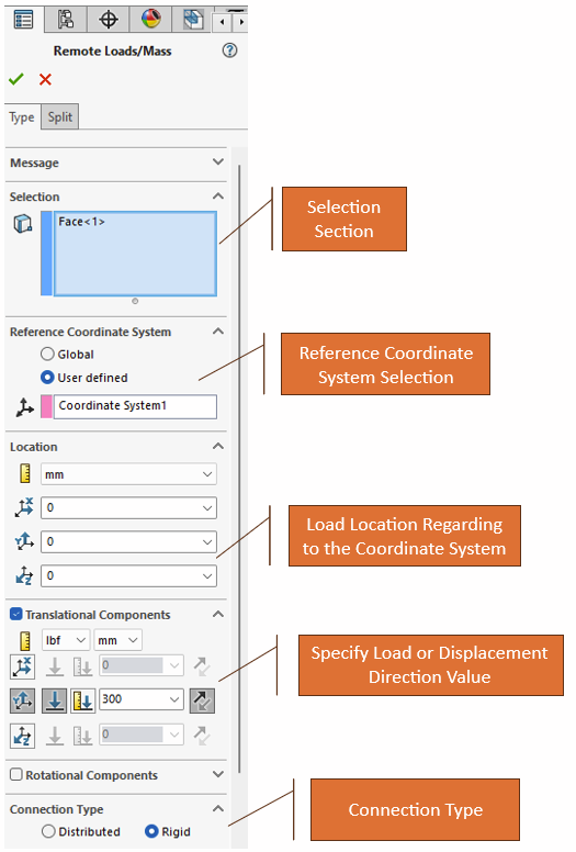 Remote load/ mass options