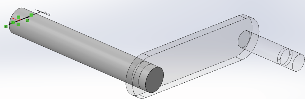 the area that average stress calculated, 0.01in width