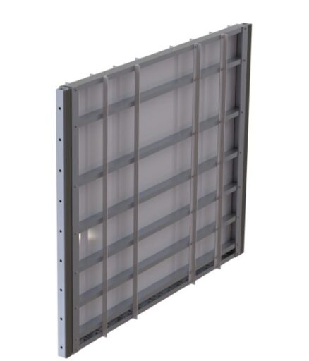 Aluminium bulkhead gate design 3D CAD model by ESD