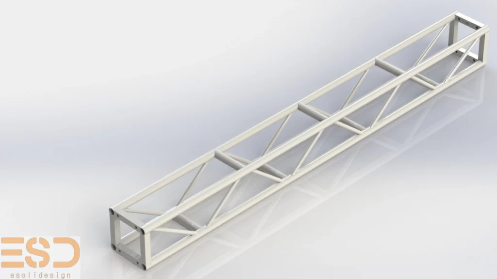 Modular aluminium theatre lighting box trusses – 3.0m span configuration