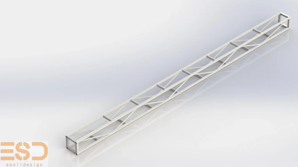 Modular aluminium theatre lighting box trusses – 6.0m span configuration